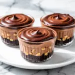 High-Protein Chocolate Peanut Butter Cheesecake Cups - featured image