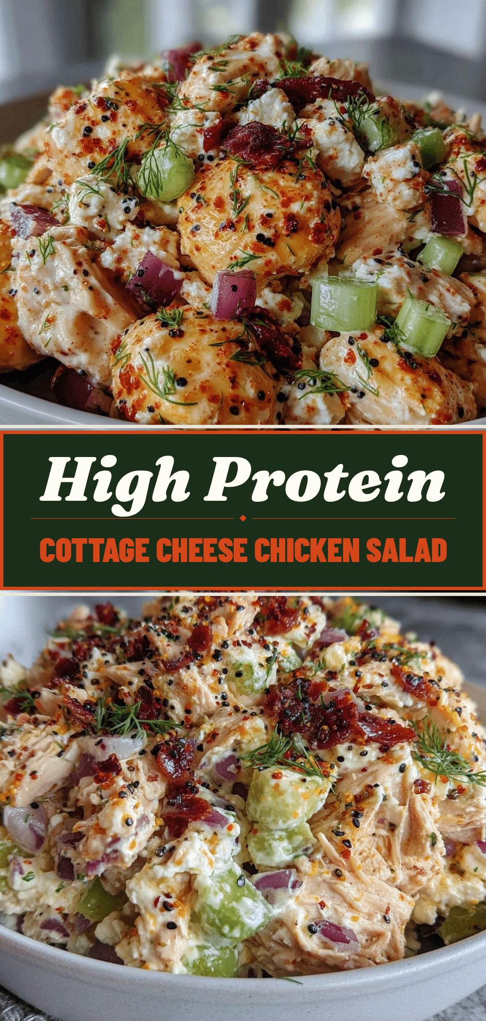 High-Protein Cottage Cheese Chicken Salad: 1 Trick for Perfect Dill Flavor 5 High-Protein Cottage Cheese Chicken Salad recipe