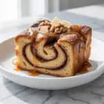 homemade cinnamon roll bread pudding - featured image