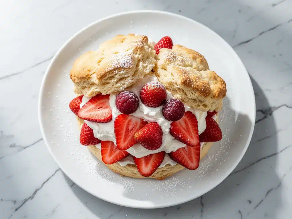 Homemade Strawberry Shortcake: 10-Min Flaky Biscuits 4 homemade strawberry shortcake preparation steps