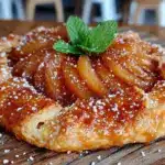 honey poached pear galette - featured image