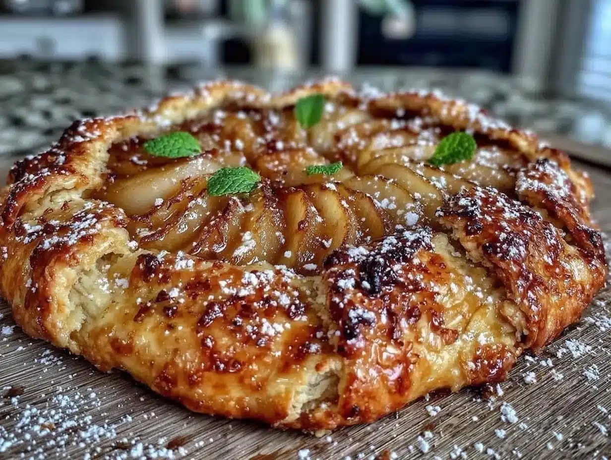 Honey Poached Pear Galette: 1 Trick for Flaky Crust 4 honey poached pear galette preparation steps