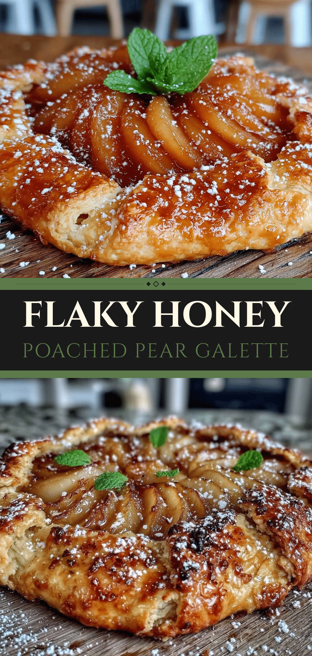 Honey Poached Pear Galette: 1 Trick for Flaky Crust 5 honey poached pear galette recipe