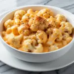 low-carb cauliflower mac and cheese - featured image