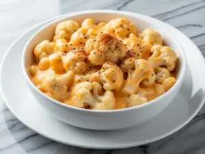 Home 1 low-carb cauliflower mac and cheese - featured image