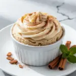 low-carb cinnamon cream cheese mug cake - featured image