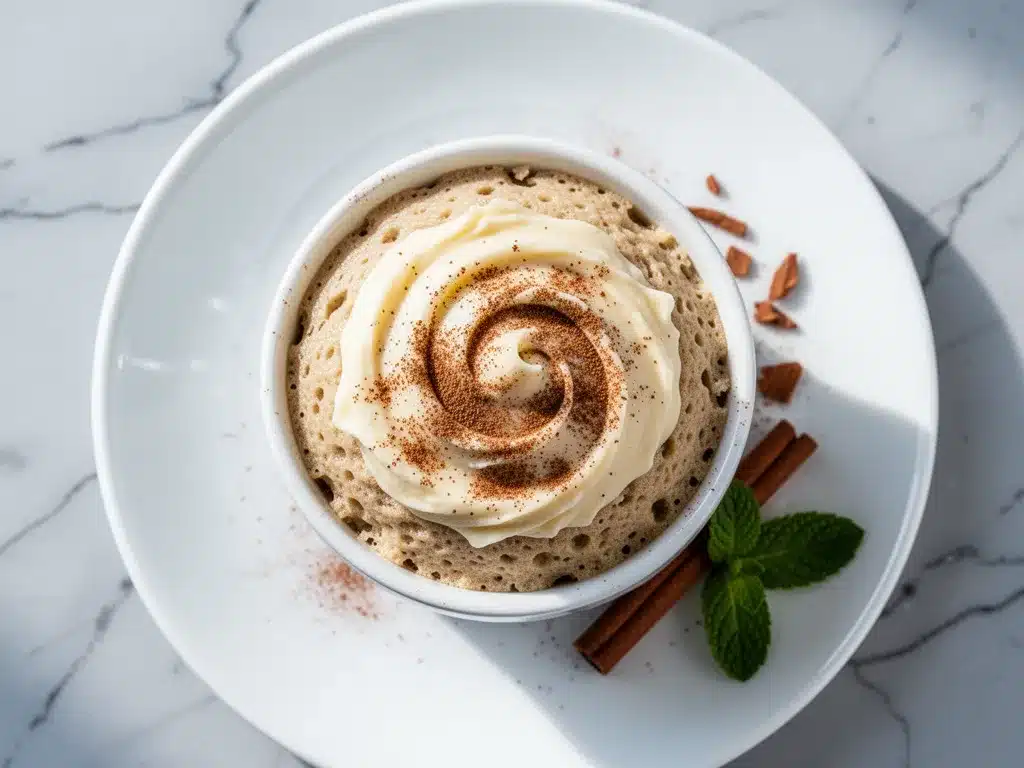 Low-Carb Cinnamon Cream Cheese Mug Cake: 3-Min Easy Keto 4 low-carb cinnamon cream cheese mug cake preparation steps