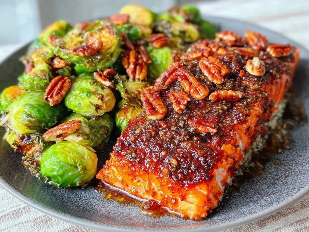 Maple Bourbon Glazed Salmon - featured image