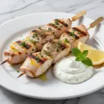 Mediterranean lemon herb chicken skewers - featured image