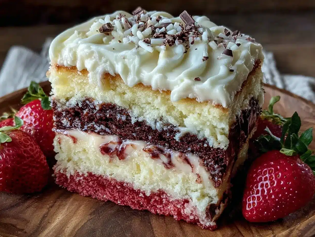 Neapolitan Layer Cake for Two: No Leftovers 4 Neapolitan Layer Cake for Two preparation steps
