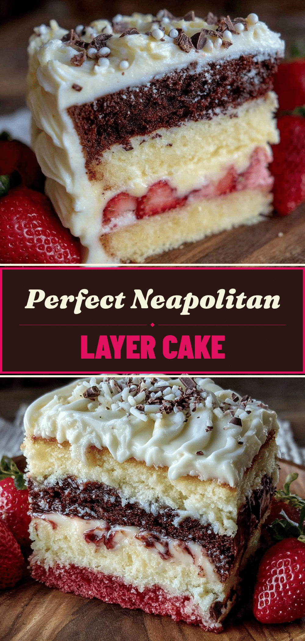 Neapolitan Layer Cake for Two: No Leftovers 5 Neapolitan Layer Cake for Two recipe