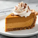 no-bake fall pumpkin pie cheesecake - featured image