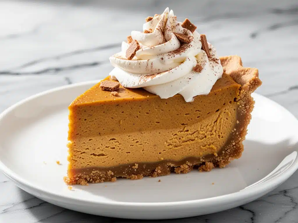 no-bake fall pumpkin pie cheesecake - featured image