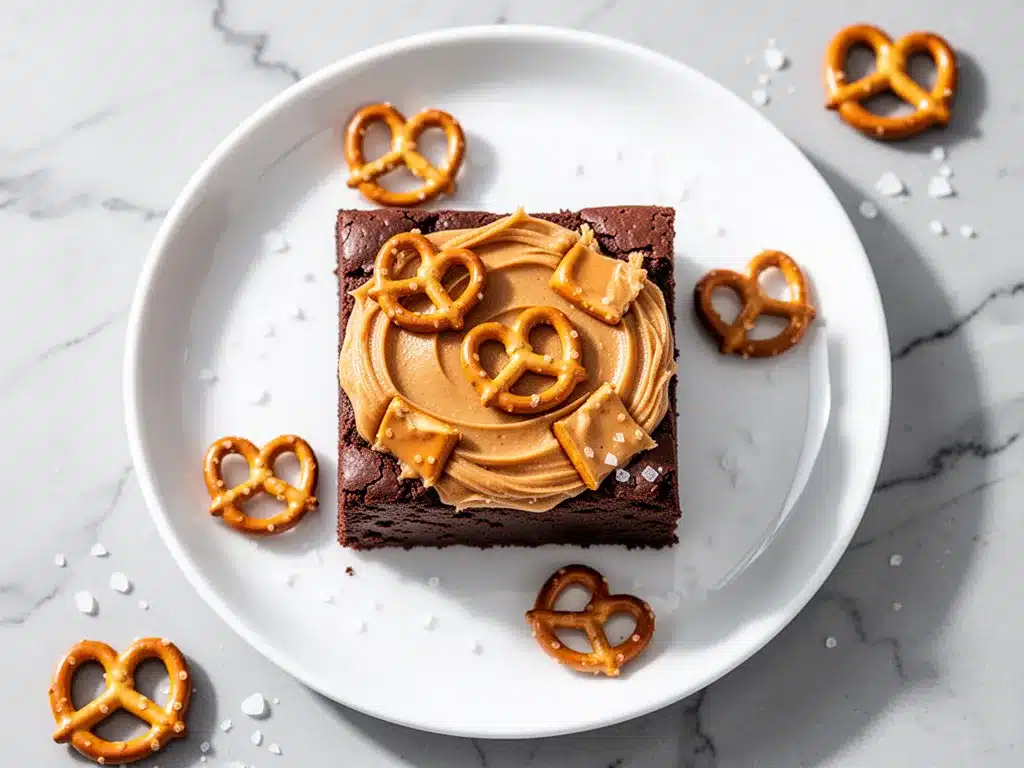 No-Bake Peanut Butter Pretzel Brownie Bars: Easy Game Day Snack 4 no-bake peanut butter pretzel brownie bars preparation steps
