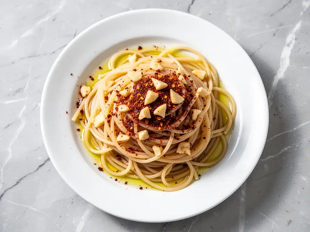 Pasta Aglio e Olio: Best 5-Minute Easy Weeknight Dinner 4 Pasta Aglio e Olio preparation steps