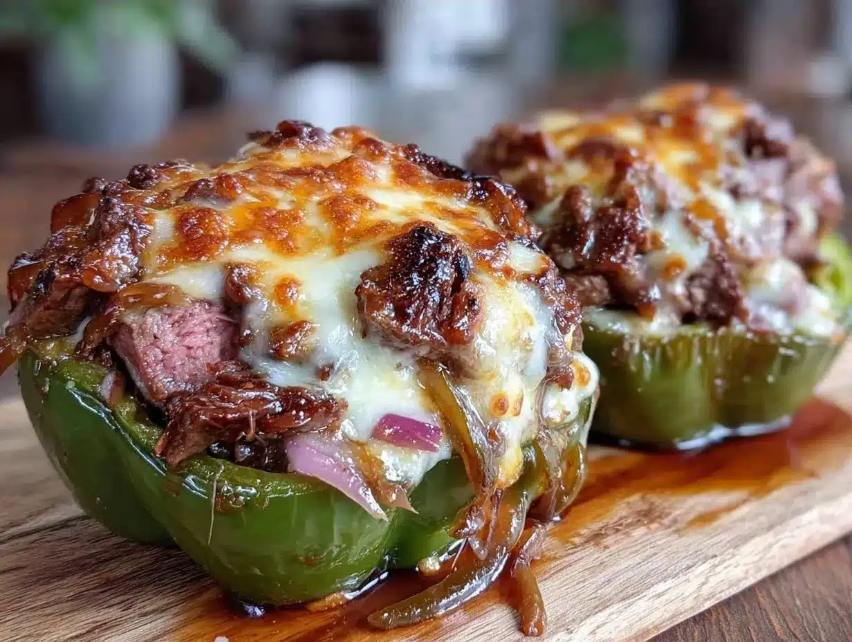 Philly Cheesesteak Stuffed Peppers: 15-Min Party Favorite 4 Philly Cheesesteak Stuffed Peppers preparation steps