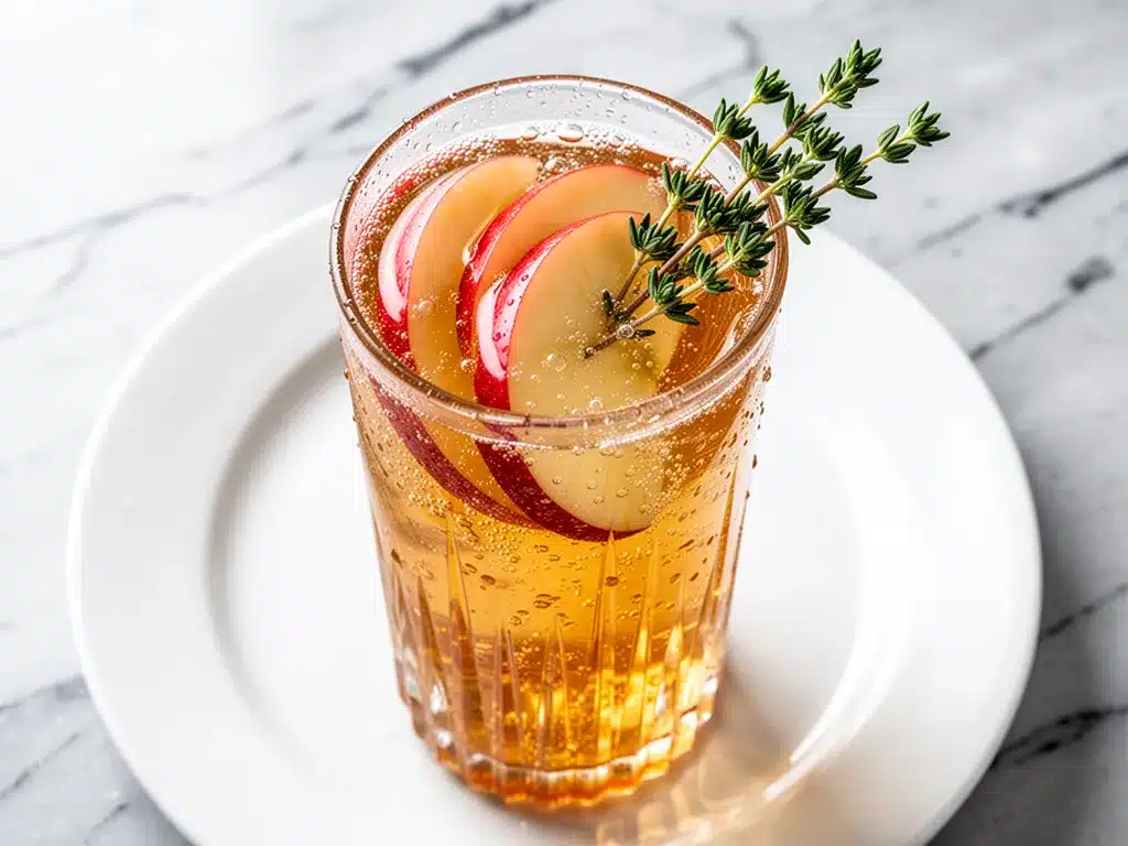 Rosh Hashanah Honey Apple Spritzer: 3-Ingredient Holiday Drink 4 Rosh Hashanah Honey Apple Spritzer preparation steps