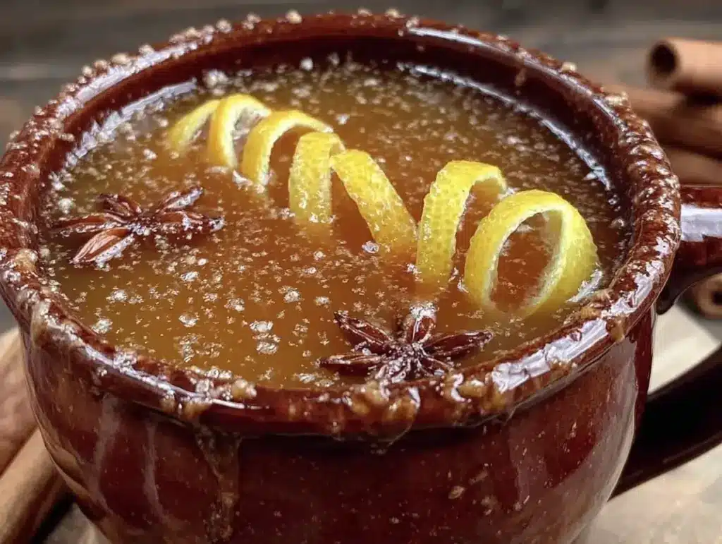 slow cooker caramel apple cider - featured image