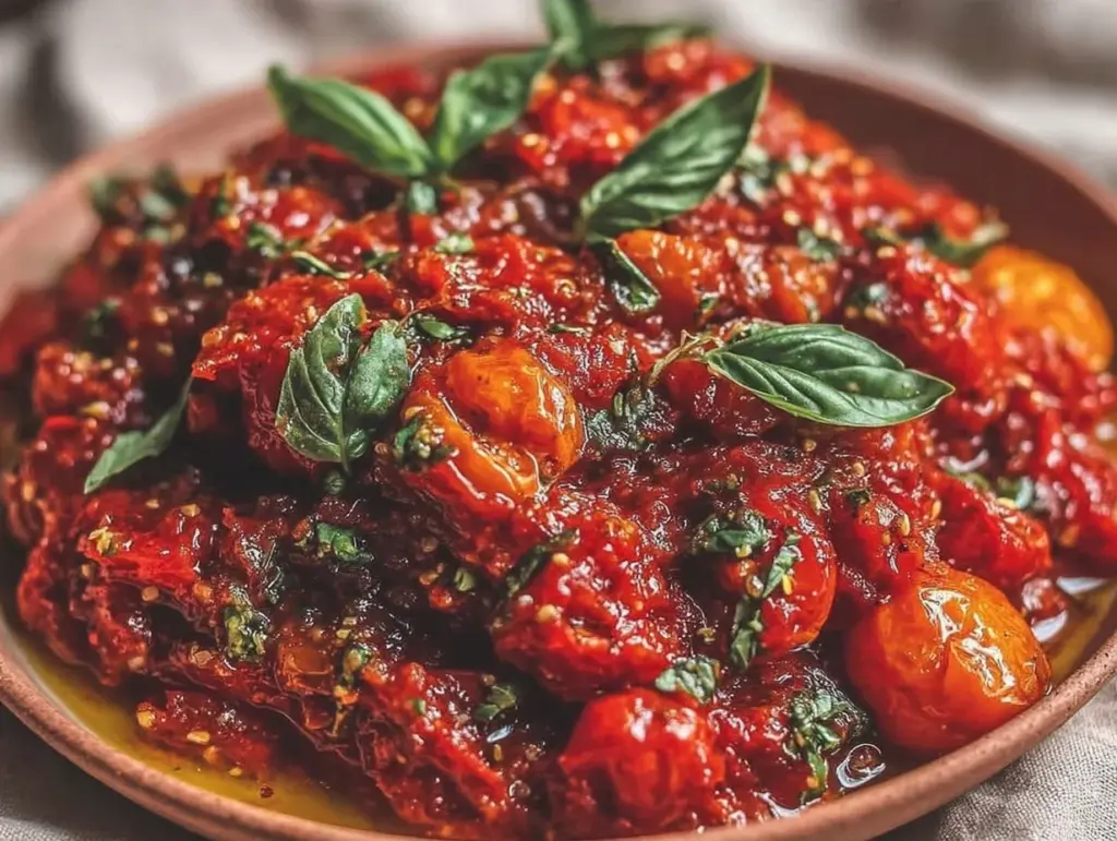 slow roasted tomato sauce - featured image