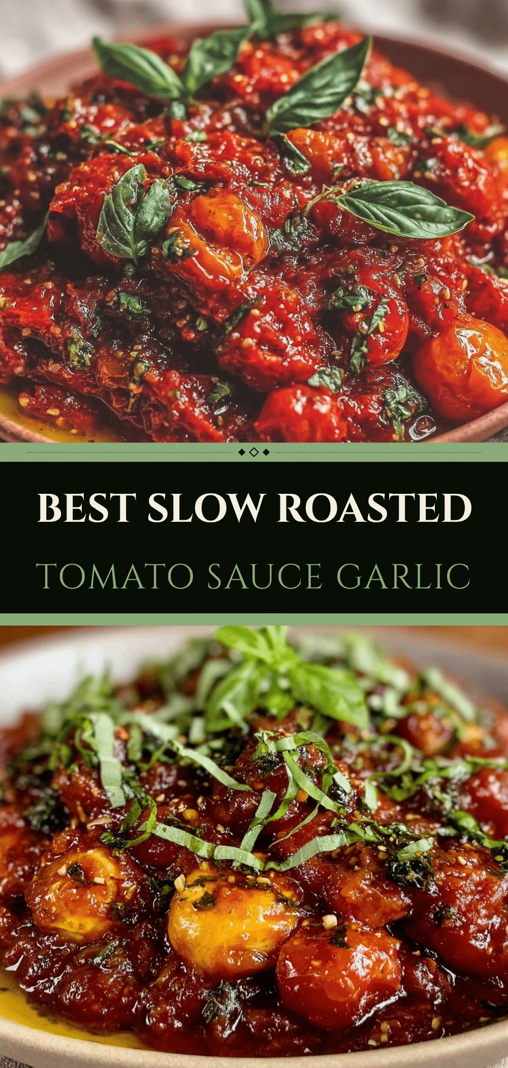 Slow Roasted Tomato Sauce with Garlic and Basil: The Way My Grandma Made It 5 slow roasted tomato sauce recipe