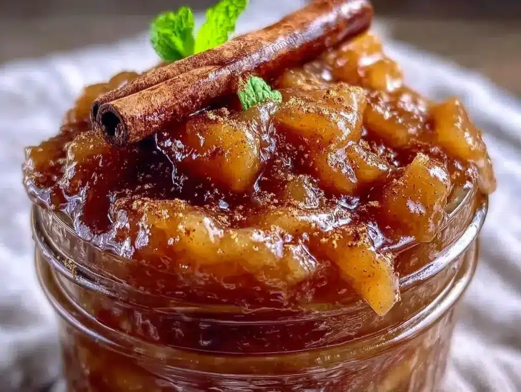 small batch canned spiced apple pie filling for one - featured image