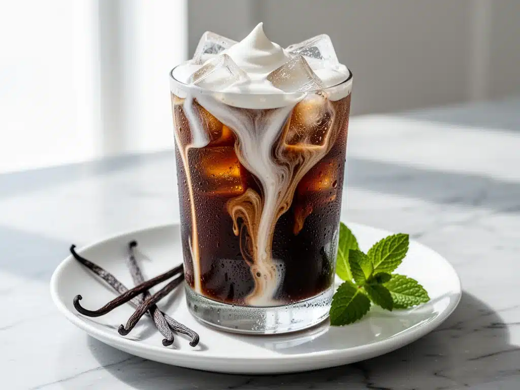 sugar-free vanilla iced coffee - featured image