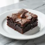 ultra-fudgy one-bowl brownies with crackly tops - featured image