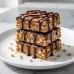 vegan peanut butter oatmeal bars - featured image