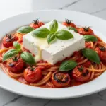 viral baked feta pasta - featured image